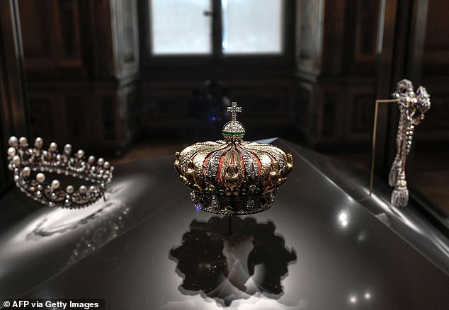 Among the treasures was the Eugénie Crown, found tossed below a window of the Louvre and broken into pieces (Stock Photo)