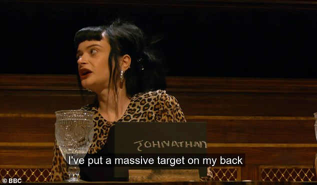 The Midnight Club, 29, was the latest star to be murdered by the Traitors after she became suspicion of Jonathan Ross