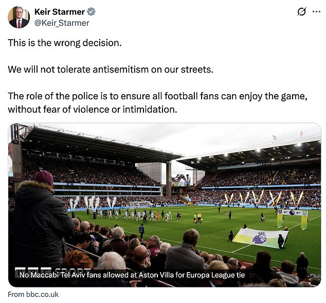 The Prime Minister took to social media to condemn the decision on Thursday night