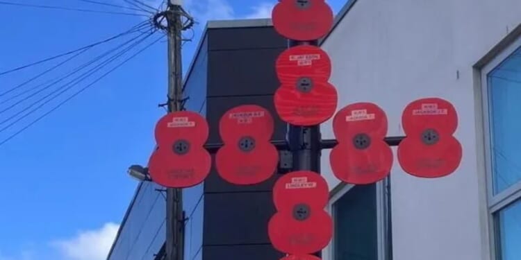 Fury as woke council axes town's Remembrance Day POPPY DISPLAY after row over flying of Union flags