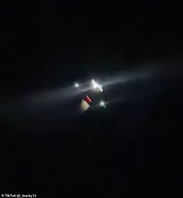 At the time, there were suggestions that the aircrafts (pictured) were part of a classified project