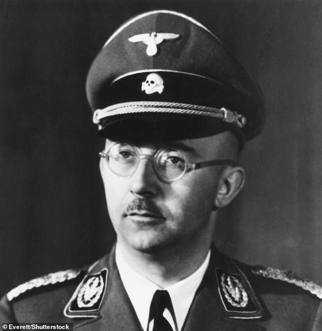Himmler (above) was Nazi Germany's second most feared man behind Adolf Hitler