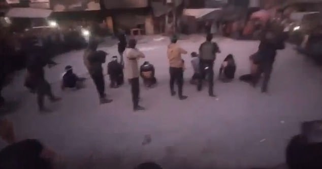 A horrifying video on social media appears to show Palestinians being executed by Hamas