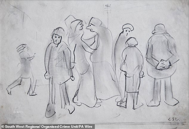 The Rowes invested £185,000 in artwork - including a £31,500 pencil sketch by LS Lowry
