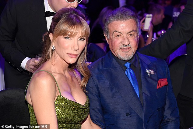 Flavin filed to divorce Stallone in August 2022, only for them to reunite a month later; seen together in November 2024 in Las Vegas, Nevada