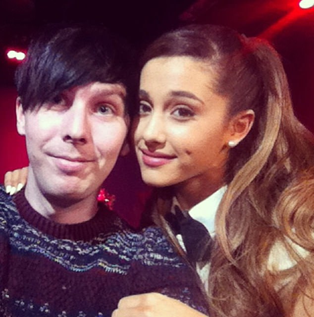 Phil has worked alongside Ariana Grande (pictured), as well as with the likes of Taylor Swift and Prince William, during his career