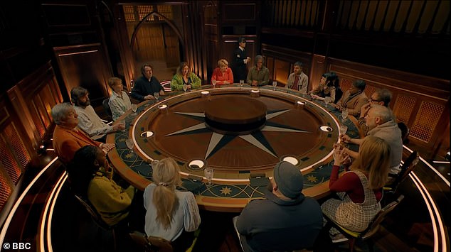 During Thursday night's episode, the remaining celebrities gathered around the round table to cast their votes on who they believed was secretly working as a Traitor