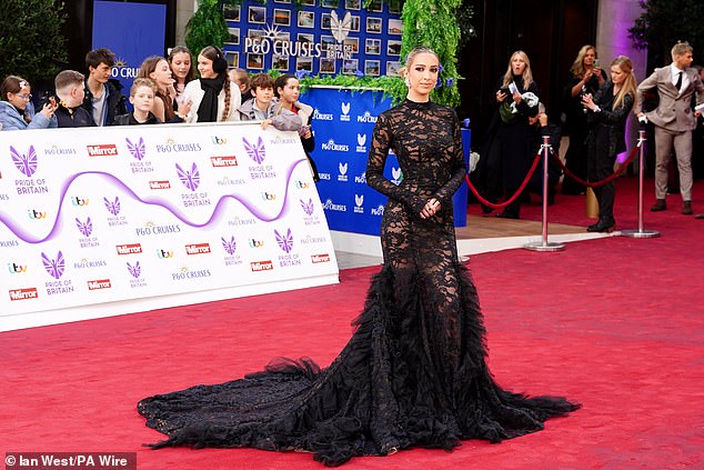 GK will be presenting online content once again, and she put on a showstopping display in her daring black gown