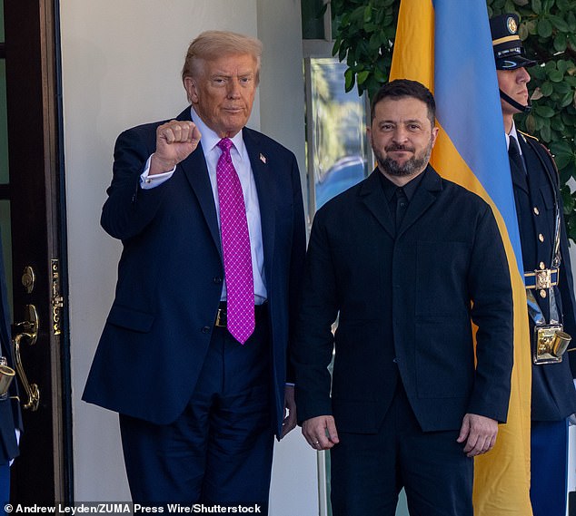 President Donald Trump says he didn't urge Ukrainian President Volodymyr Zelensky to accept Russia's terms to end the war, which included giving up the entire Donbas region