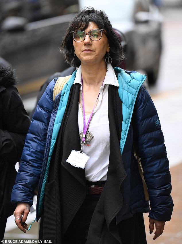 Dr Roghieh Dehghan Zaklaki (pictured outside the Medical Practitioners Tribunal Service in Manchester) said the exchange had left her feeling ¿nauseous, shaking, anxious and threatened¿