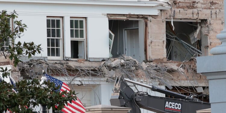 Trump starts DEMOLISHING White House East Wing to build new $250 million ballroom