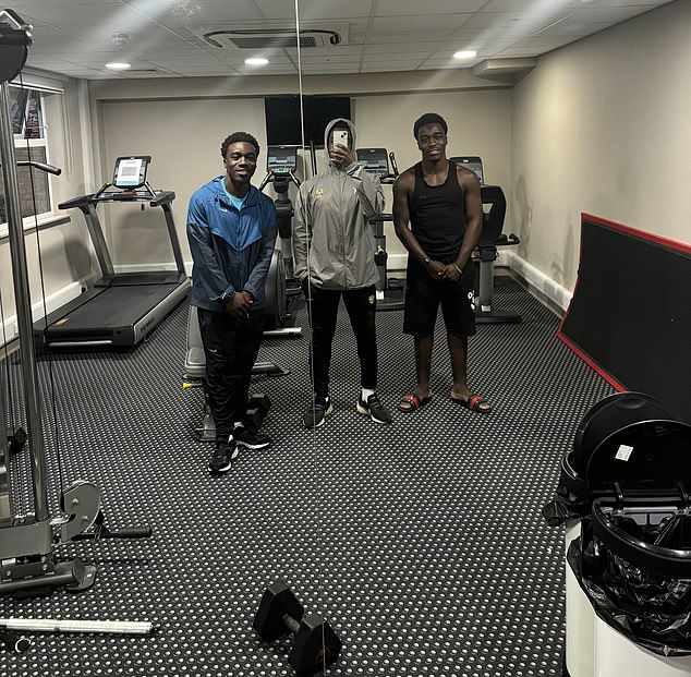 His ongoing stomach pain rapidly declined overnight, just hours after his twin Joel, 20, and brother Daniel, 21, had come to visit him in his new city (pictured, the brothers together)