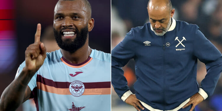 Nuno's side outplayed in front of half empty stadium as Hammers hit new low amid fan protests