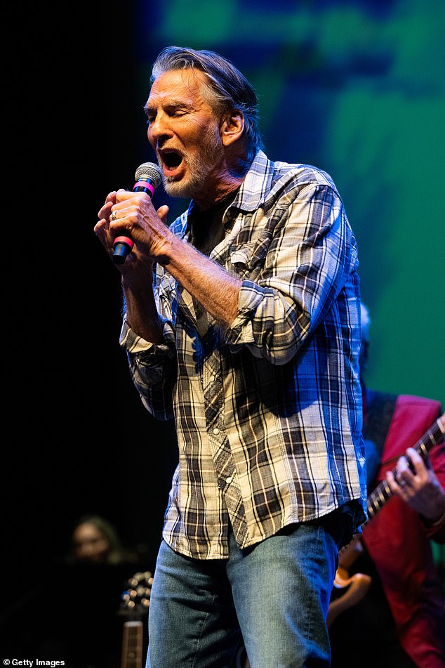 Loggins said he felt the president needed to spread a message promoting unity amid the tense times. Pictured last month in Santa Barbara