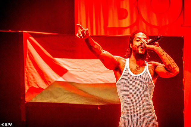 There was a nationwide backlash to the set, which saw Vylan lead the crowd in a chant of 'death, death to the IDF,' as well as 'from the river to the sea', and the term 'f****** Zionists'