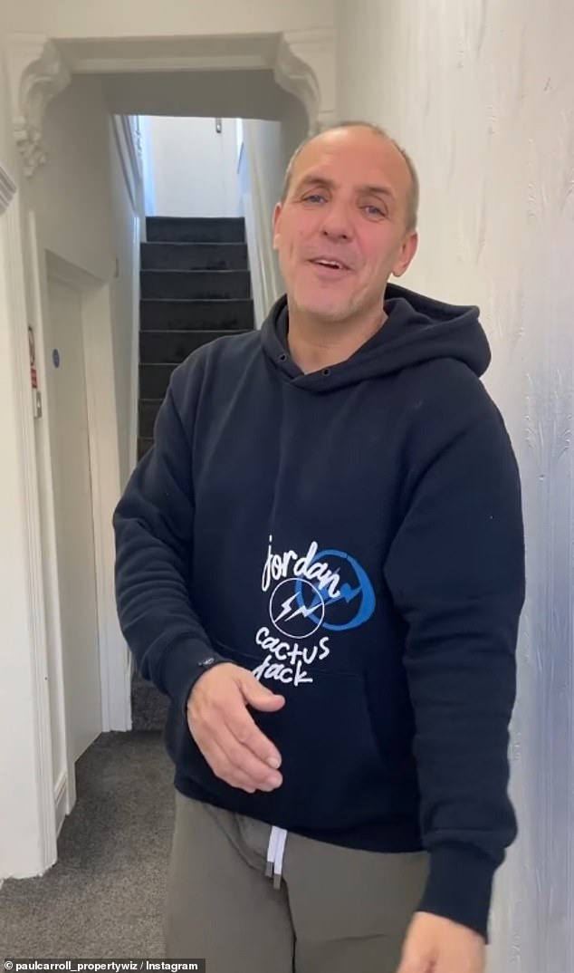 Paul Carroll advised on YouTube how the social housing market was the best option for investors, adding: 'The ones I work with is, like, illegal immigrants'