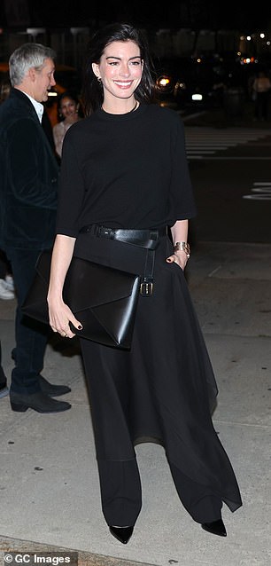 Anne looked as stylish as ever for the event