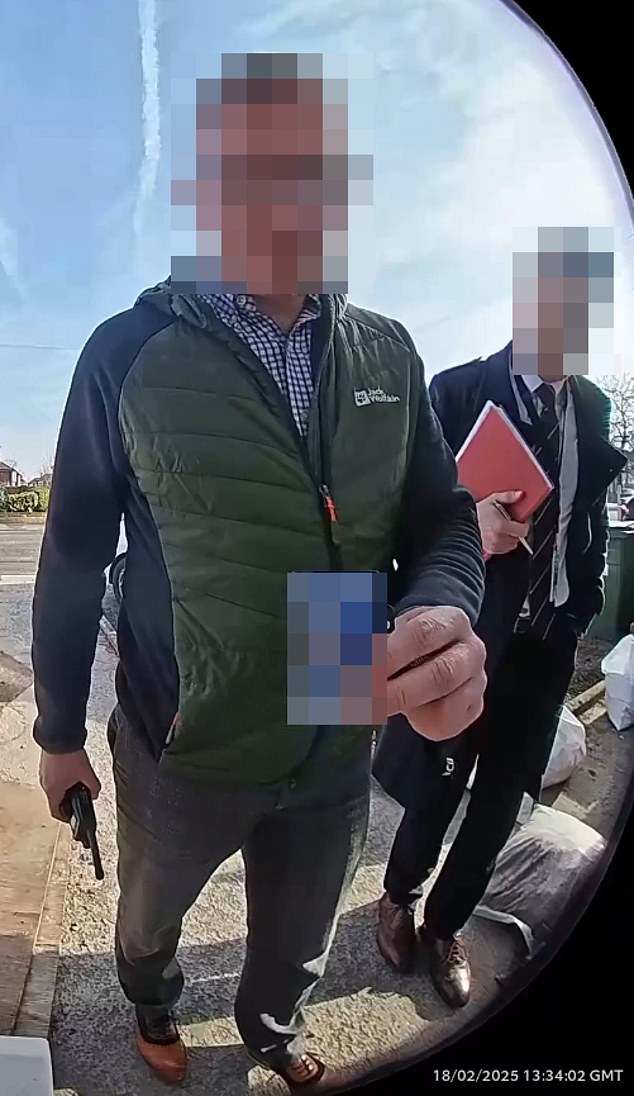 Door cam footage of the police visiting Helen Jones's house on Tuesday, February 18 after she posted on social media calling for a local councillor to quit. Such visits could become a thing of the past