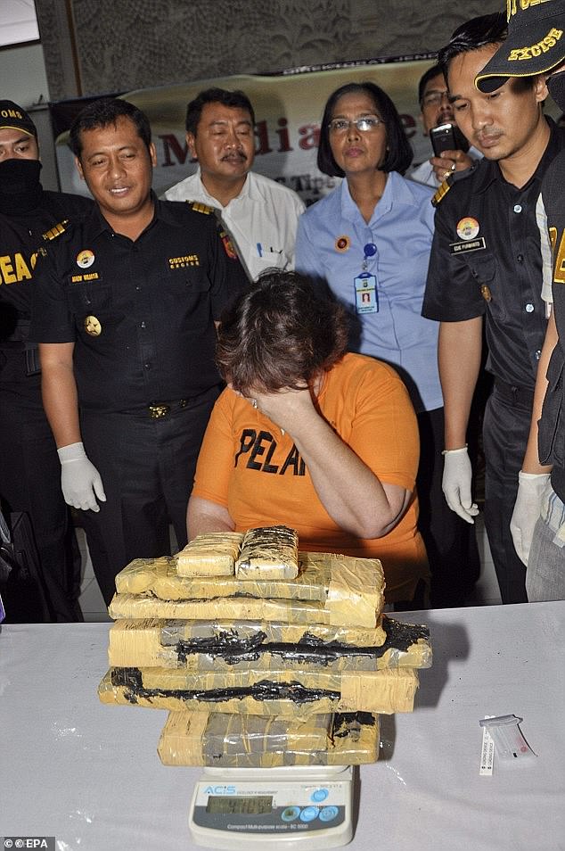 Sandiford admitted the offences but said she had agreed to carry the narcotics after a drug syndicate threatened to kill her son