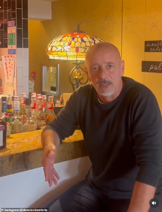 Marco (pictured), the restaurant's owner and founder, had previously worked as a civil engineer before founding the restaurant in 2019