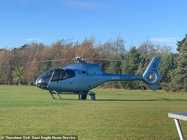 Local residents claimed they have been repeatedly disturbed by noise from choppers bringing in diners and soppers to the Thornham Deli in the exclusive seaside village of Thornham, Norfolk
