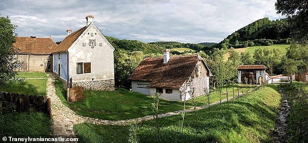 King Charles's traditional homes in Valea Zalanului, Transylvania, Romania
