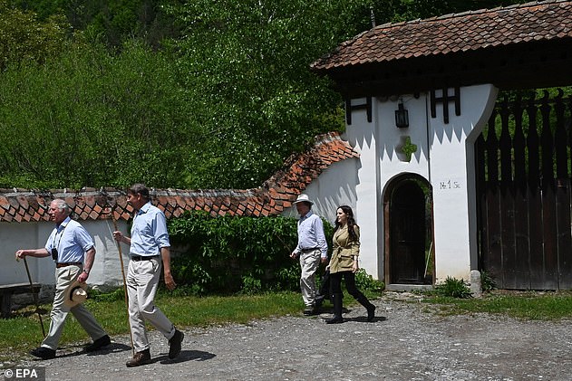 King Charles (pictured left) owns a couple of estates in Transylvania, Romania, including this one in Valea Zalanului