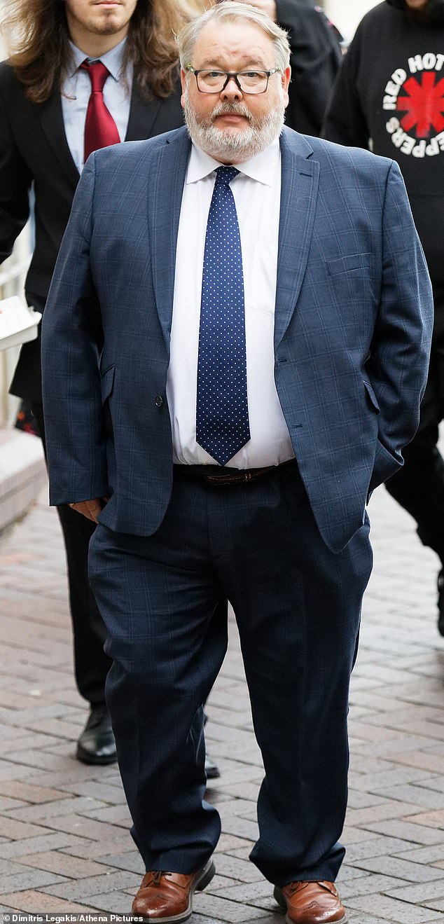 Christopher Mills pictured outside Swansea Crown Court after giving evidence on October 7