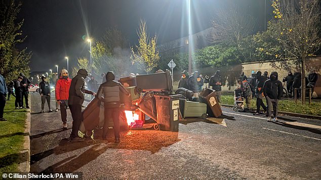 Disturbances have flared outside the Citywest Hotel in Dublin which is used to house asylum seekers