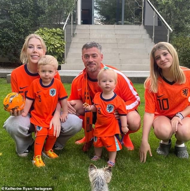 The comedienne is already a parent to son Fred, four, and daughter Fenna, two, with Kootstra. The couple also raise her eldest daughter Violet, 16, from a previous relationship