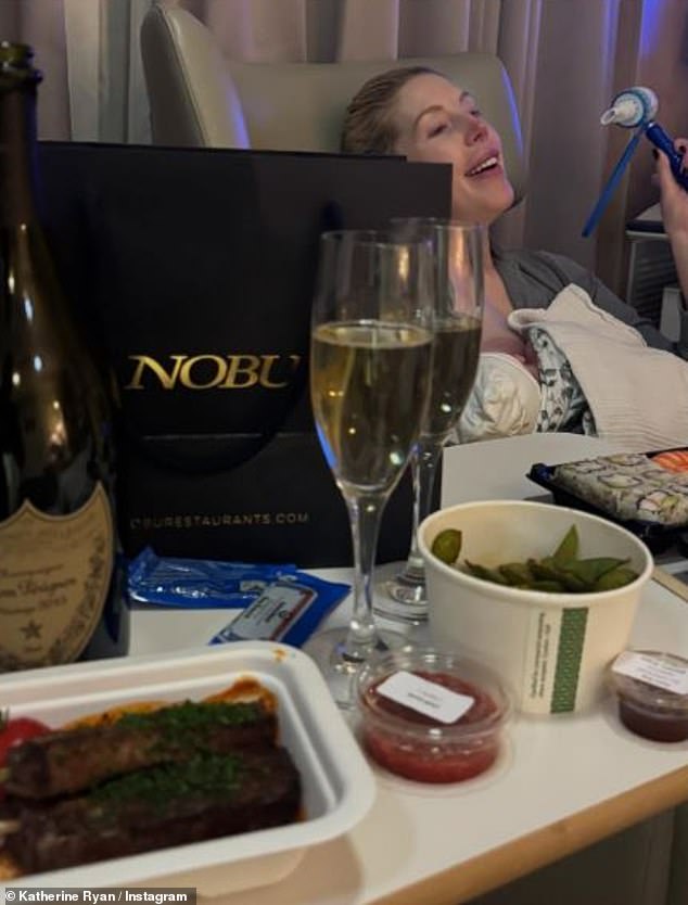 He first revealed his wife had given birth to her fourth child in an Instagram post on Saturday alongside this Instagram image