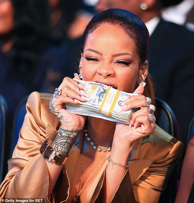 The singer, 37, launched her clothing range Fenty in 2019 in collaboration with the luxury French brand, but it flopped and closed down in 2021 due to the pandemic (pictured in 2015)