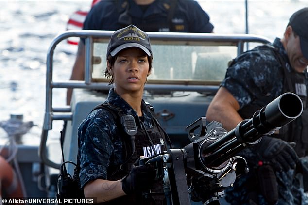In addition to singing, she is also an actress and has graced the screen in a few big movies like Bring It On: All or Nothing in 2006 and the war movie Battleship in 2012 (pictured)