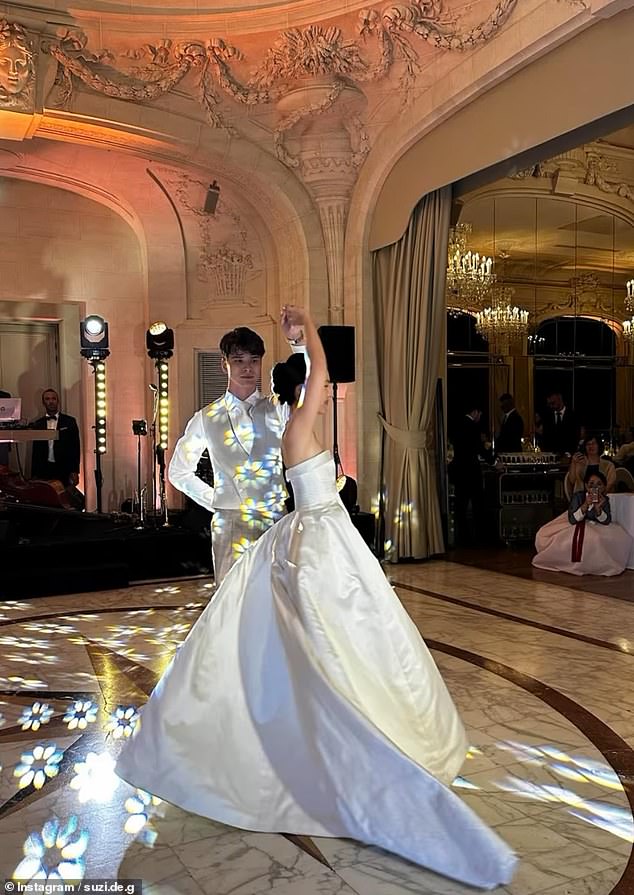 The college sweethearts said they had started prepping for their first dance six months before their wedding