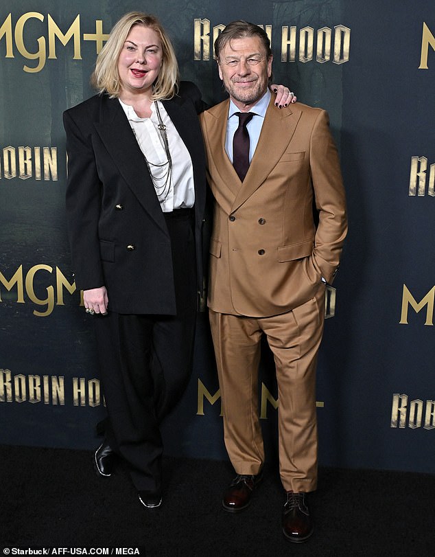 Ashley and Sean made a rare red carpet appearance together at the Los Angeles premiere of Robin Hood at The Culver Theater on Tuesday night
