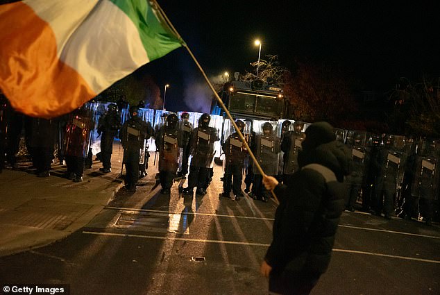 Violence erupted near the City West Hotel, where the alleged attack happened