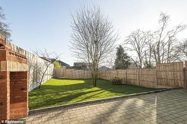 It also features a reception room on the ground floor, along with a shower and a 'substantial' garden according to the house listing before its sale