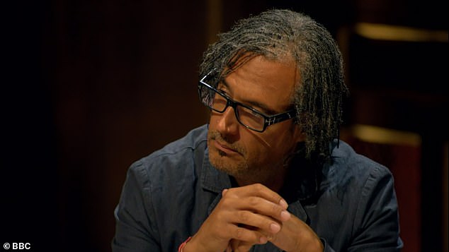 It was then revealed that the celebrities would be asked to vote again for either Mark or David (pictured) to be banished, and if it was a tie once again, their fate would be left to chance