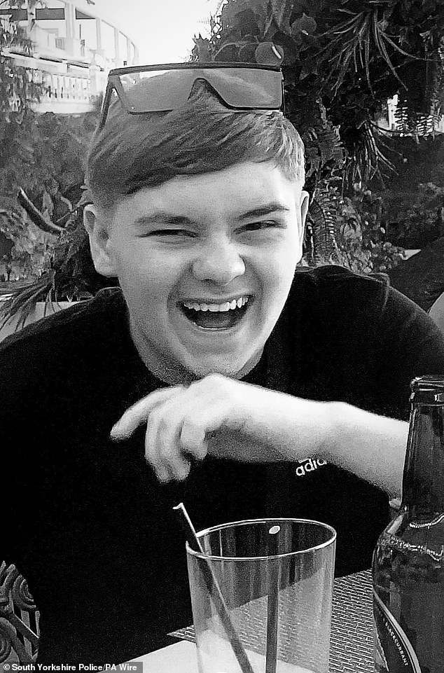 Harvey Willgoose, 15, was stabbed through the heart at All Saints Catholic High School in Sheffield