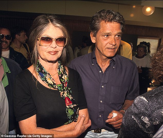 The actress-turned-animal rights activist has been married to far-right political aide Bernard d'Ormale since 1992 (pictured together in 1994)