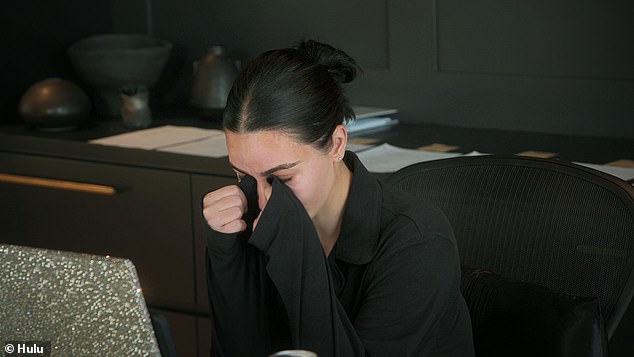 After revealing her health scare and divorce drama, another clip showed Kim tearing up