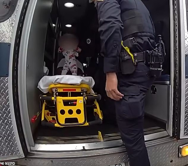 EMS loaded Makai into an ambulance and transported him to a nearby hospital