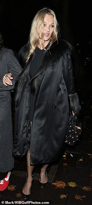 She boosted her height with simple heels