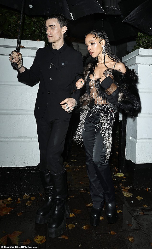 FKA Twigs meanwhile also wore a tasseled number that revealed plenty of skin