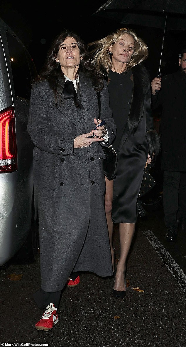 She stepped out with fashion designer Bella Freud