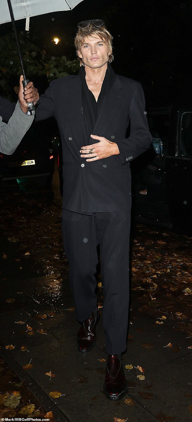 He cut an effortlessly chic figure