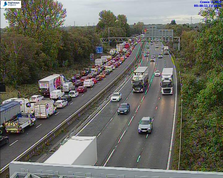 Traffic jam at M62 Jnc 1231422.