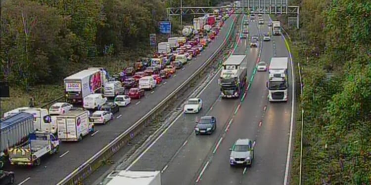 M62 chaos as rush hour traffic stopped after multi-car crash with spillages on road and drivers hit by 1-hour delays