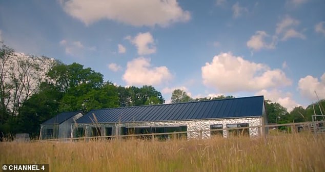 Pep died before her dream house was finished. Above: How the house looked when she passed away