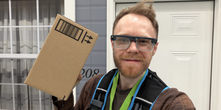 I tried Amazon's AI glasses that give drivers 'super vision' & it's going to fix your biggest package delivery nightmare